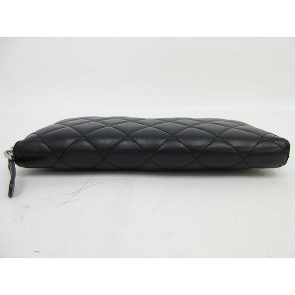 CHANEL Matelasse Long Wallet Black Lambskin - Picture 4 of 10